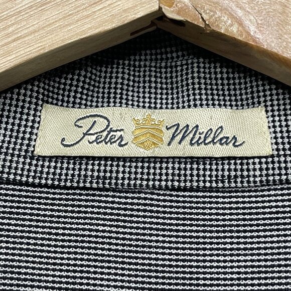 Vintage Peter Millar Mens XL Gray Double Mercerized Cotton Golf Polo Shirt - Picture 2 of 5